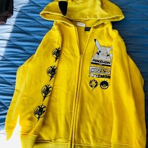 Pokemon Yellow Pikachu Kids Hoodie